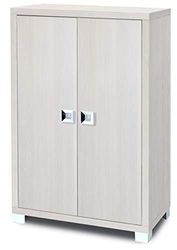 Dmora Armoire 2 portes 2 étagères réglables