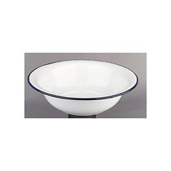 Ibili 903132 Cuvette en acier émaillé vitrifié 32 cm Blanche