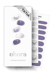 ohora Strisce per unghie in gel semi polimerizzato (N Goblin Moon) - Funziona con qualsiasi lampada per unghie, qualità professionale, lunga durata, facile da applicare e rimuovere - Viola