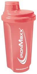 IronMaxx Proteïneshaker - Levend koraal 700 ml | eiwitshaker met draaidop, zeef en maatschaal | lekvrij, vaatwasmachinebestendig en zonder weekmakers BPA & DEHP
