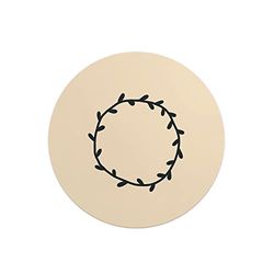 Questo Casa, Ronde digitaal bedrukte muismat, antislip onderkant, voor kantoor en thuis, diameter: 22 cm