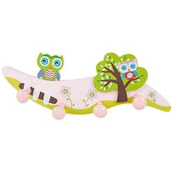 Bieco Porte Manteau Mural Enfant | 28 cm 4 Crochets | Crochets et Patères Pour la Maison | Patere Porte Manteau Porte Manteau Mural Design Ceintres Pour Enfant Cintre Bebe Cintre Enfant Pathere Mural