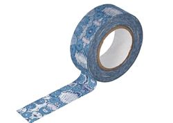 Masking Tape Washi Zwilingen blauw 18mm.x15m