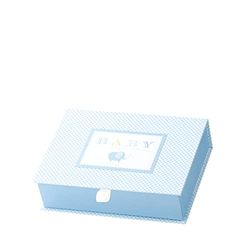 Rössler Papier 14561930000 - Memory Box Baby Boy, lichtblauw, 215 x 55 x 155 mm, geboorte en doop, 1 stuk