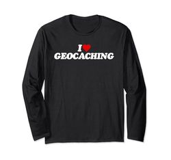 Amo il geocaching, amo il geocache Maglia a Manica