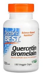 Doctor's Best Quercetina Bromelina - para la Salud Cardiovascular, 180 Cápsulas Vegetales