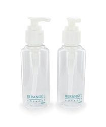 Beauty In the Air - Lot de 2 Flacons Pompe 100 ML - Idéal pour les Voyages - Plastique Transparent et Résistant - Réutilisable