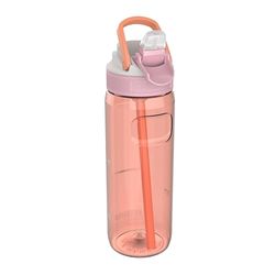 Kambukka Gourde avec Paille - Modèle Lagoon Mango Tango - 750 ML - Imperméable - Résistante aux Taches et aux odeurs - Durable et résistante aux Chocs - Passe au Lave-Vaisselle - Gourde avec Paille