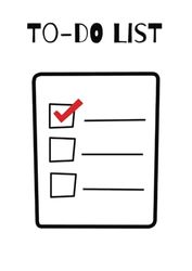 To-Do List: Includes 100 sheets with 2 column listed tabs to tick!