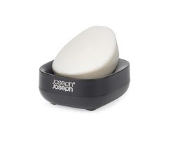 Joseph Joseph Slim, Kleine zeephouder met antislip design, voor badkamer, keuken, matzwart