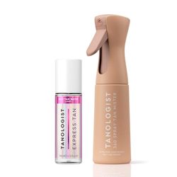 Tanologist Acqua autoabbronzante luce (200 ml) Acqua autoabbronzante idratante Ingredienti puliti e vegani approvati dai dermatologi + Tanologist 360 Spray Abbronzante Mister 200m