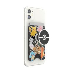 PopSockets PopWallet+ con un PopTop Intercambiable Integrado para Teléfonos Móviles y Tablets - Pokémon - Pokémon Party