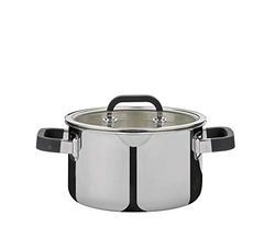 Spring 0315540620 Fusion 2+ Marmite avec couvercle en acier inoxydable Ø 20 cm 3,7 l