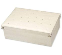 Club Green Satin/DIAMANT Keepsake Box, ivoorkleurig, 380 x 260 x 110 mm