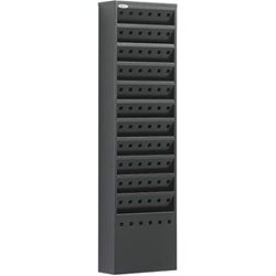 Safco 4321BL Porte-revues 11 poches en acier Noir Largeur 23,5 cm Hauteur 10,2 cm