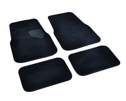 All Ride - Conjunto de 4 tapetes afelpados para carro, ajuste universal