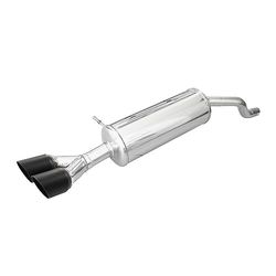 100% Inox Sport Exhaust compatible with Renault Clio 4 1.5 Dci 75hp 2015- Ø 40 2x80mm Ceramic Black