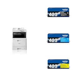 Brother MFCL8690CDW Multifunzione Laser a Colori, 31 ppm Kit toner originali colori TN423BK fino a 6.500 pag e TN423C/M/Y da 4.000 pag cad