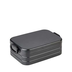 Mepal Lunch Box Midi - Lunch Box to Go - for 2 Sandwiches or 4 Slices of Bread - Snack & Lunch - Lunch Box Adults - Nordic Black