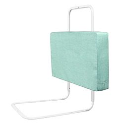 HENGMEI Sänggaller, sängskydd, 60 cm, sänggaller, justerbar höjd, fallsäkert, fallsäkert, 40–60 cm, justerbart sidoskydd, havsgrön