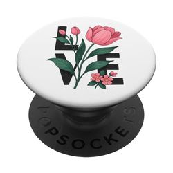 Tulipano fiore floreale amore San Valentino Ragazzi Ragazze Bambini PopSockets PopGrip Adesivo