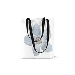 Bonamaison Printed Tote Bag, Reusable Grocery Bag, Shopping Bag, Machine Washable, Foldable, Canvas Cloth Bag with Black Handles, Size: 48x55 Cm