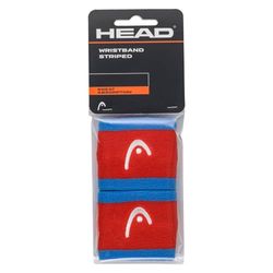 HEAD Unisex Volwassenen Polsband Gestreept 2.5, Hibiscus/Oranje, 2,5 inch