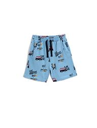 Koton Babyboys Trekkoord Elastische Tailleband Auto Bedrukte Zakken Katoenen Shorts, blauw (640), 2-3 Jaar