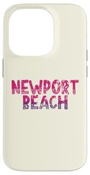 Newport Beach - Retrò Newport Beach California Vintage Custodia per iPhone 14 Pro