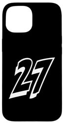Number Twenty Seven 27 Uniforme Squadra Sportiva Custodia per iPhone 15