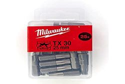 Embouts de vissage MILWAUKEE Torx 30 x 25 mm - 25 pièces - 4932399599