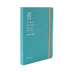 Kokonote Agenda 2023 semana vista A5 Color Fun Blue essential - Planificador semana vista vertical, 13 meses - Agenda azul 2023 - Agenda A5 | Planner 2023 - Agenda anual 2023 - Agenda Kokonote