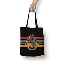 BELUM | Tote bag 100% algodón Harry Potter (HOGWARTS BLACK)