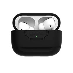 ZAGG Gear 4 Apollo Plus Coque de Protection en Silicone pour Airpods Pro, Mince, Chargement sans Fil, Noir