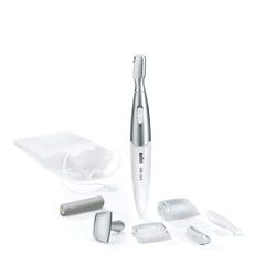 Braun Silk-pil Bikini Styler, 3-in-1 Precision Bikini Trimmer with Precision Head, Bikini Shaping Head & 2 Trimming Combs, FG1100, White