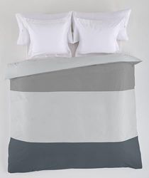 Ensemble de draps en flanelle Zahara couleur pierre. 180-200 (260 x 240 + 30cm). 3 pièces