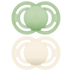 MAM - Sucette Perfect 18+ mois Tendance (2 pièces) coloris aléatoire – Tétine pour nourrisson en silicone extra fine et souple – Tétine bébé idéale pour un bon développement bucco-dentaire