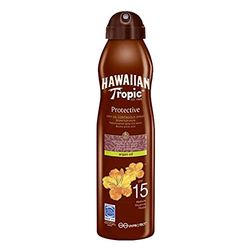Hawaiian Tropic Aceite Solar - Bruma Aceite Seco Bronceador acelerador del bronceado SPF 15 Aceite de Argán - 177 ml (embalaje puede variar)