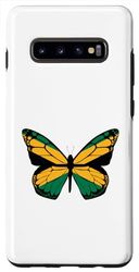 Coque pour Galaxy S10+ Papillon vert et orange