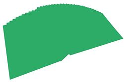 folia 6454 - gekleurd papier smaragdgroen, DIN A4, 130 g/m², 100 vellen, voor het knutselen en creatief vormgeven van kaarten, vensterafbeeldingen en voor scrapbooking