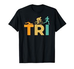 Triathlete Regalo Triathlon Stile Retrò Maglietta