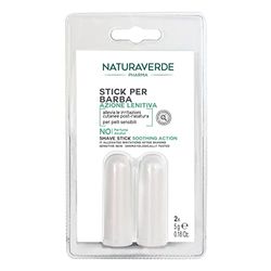 Naturaverde | Pharma - 2 Stick Dopobarba Uomo, Dopobarba Stick, Stick per Barba ad Azione Lenitiva, per Pelli Sensibili, 100% Naturale, 2x5g