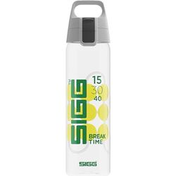 SIGG - Tritan drinkfles - sportfles Total Clear ONE MyPlanet Break Time - Koolzuurhoudende dranken - Vaatwasmachinebestendig, lekvrij, krasbestendig - BPA-vrij - Sport - Tennis opdruk - 0,75L