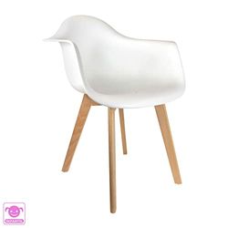 THE HOME DECO FACTORY 3561864330100 Silla Infantil Blanca SCANDINA HD3010-LGSP, Estandar