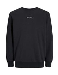 JACK & JONES JCOEDITION Sweat Crew Neck GC, zwart/detail: mushroom print, M