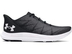 Under Armour UA Charged Speed Swift Baskets pour hommes, chaussures de sport respirantes, noir/blanc/blanc