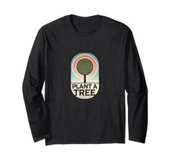 Pianta un albero Arte Giornata della Terra Natura Amanti Maglia a Manica