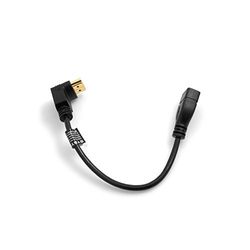SYSTEM-S HDMI-kabel stekker opwaartse hoek hoek stekker 90° gehoekt naar HDMI ingang bus 50 cm