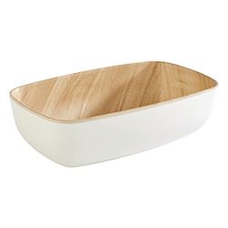 APS FRIDA GN 84555 GN 1/9 FRIDA GN 1/9 Rechthoekige melamine schaal, 17, 6 x 10, 8 x 5, 5 cm, 0,5 l, wit/beige