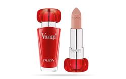 Pupa Rossetto Vamp! 100 Naked Skin - Rossetto dal Colore estremo con Trattamento volumizzante per Labbra rimpolpate (disponibile in 24 Varianti Colore)